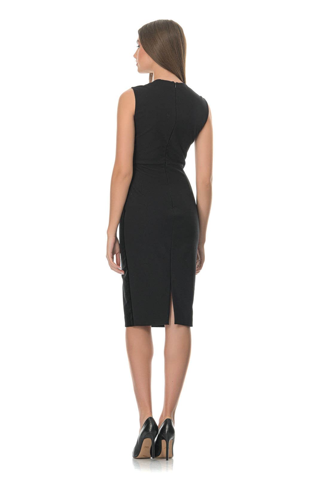 Black Velvet Peplum Dress