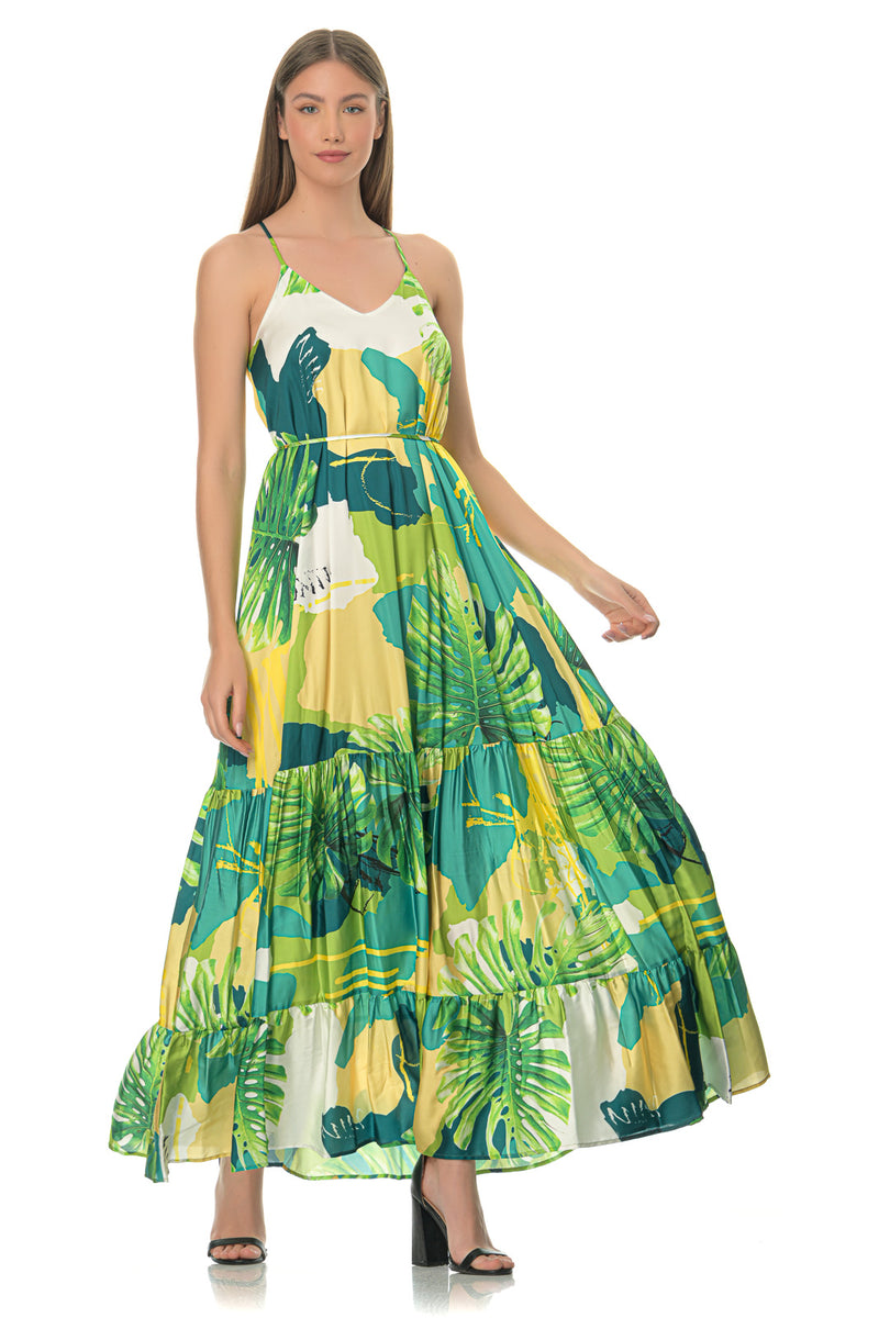 Angelica floral maxi dress