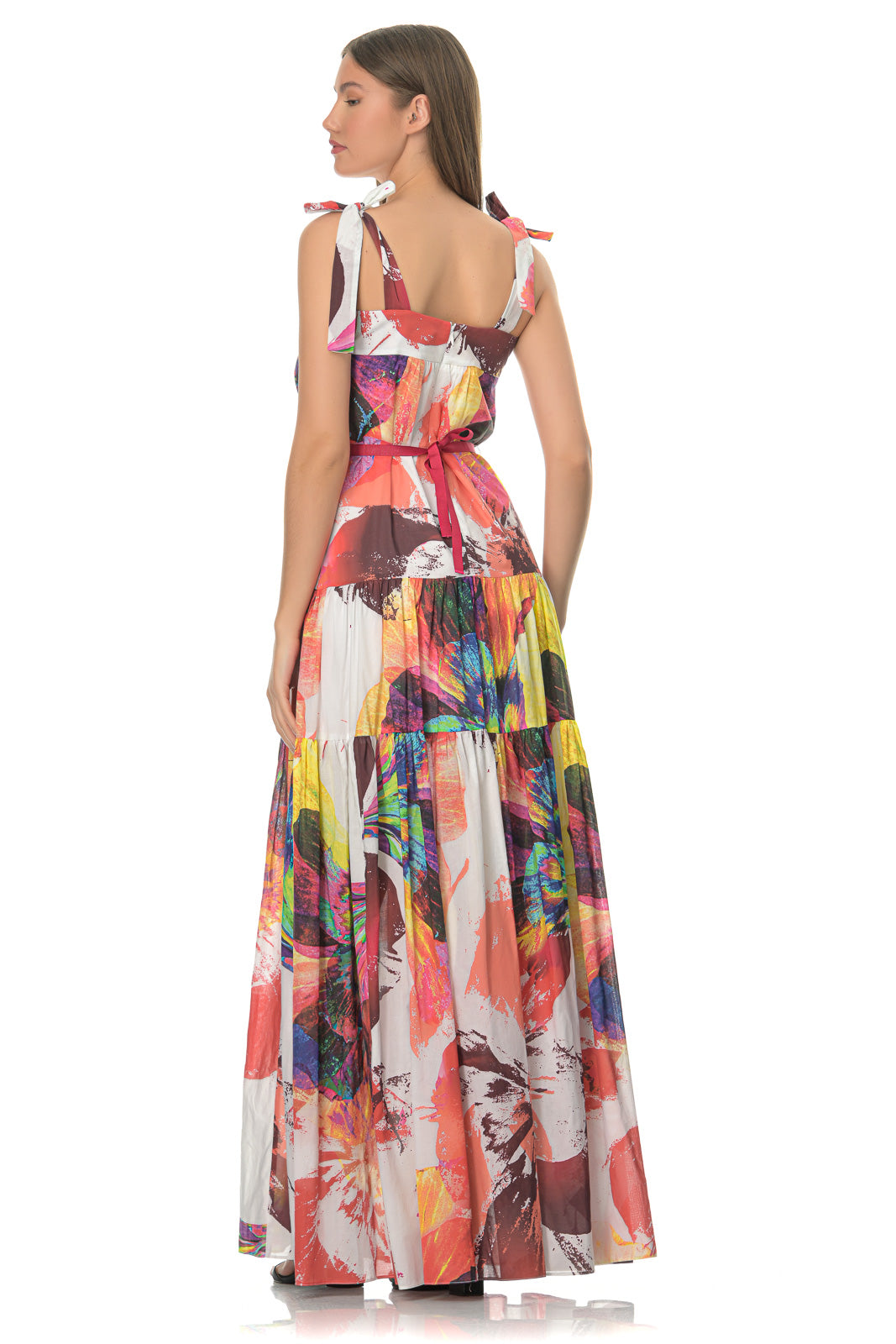 Multi floral maxi dress